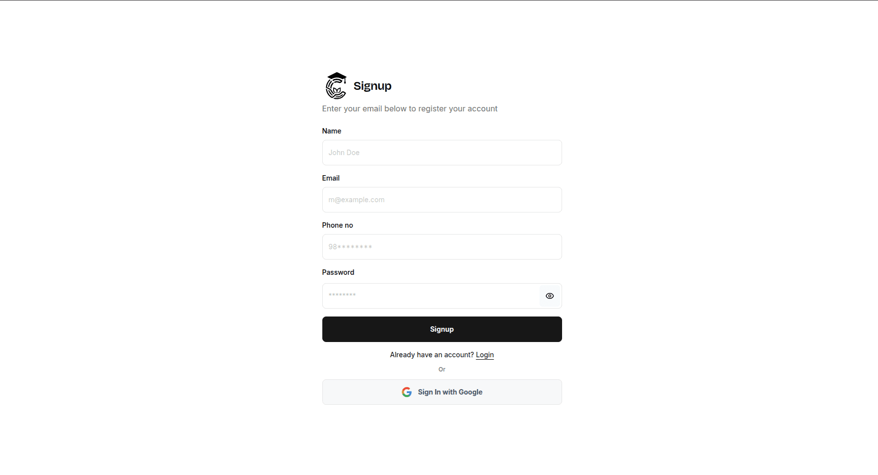 Account Setup